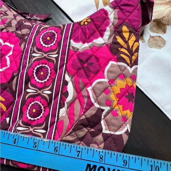 Vera Bradley Pink and Brown Floral Shoulder Bag - Picture 7 of 8